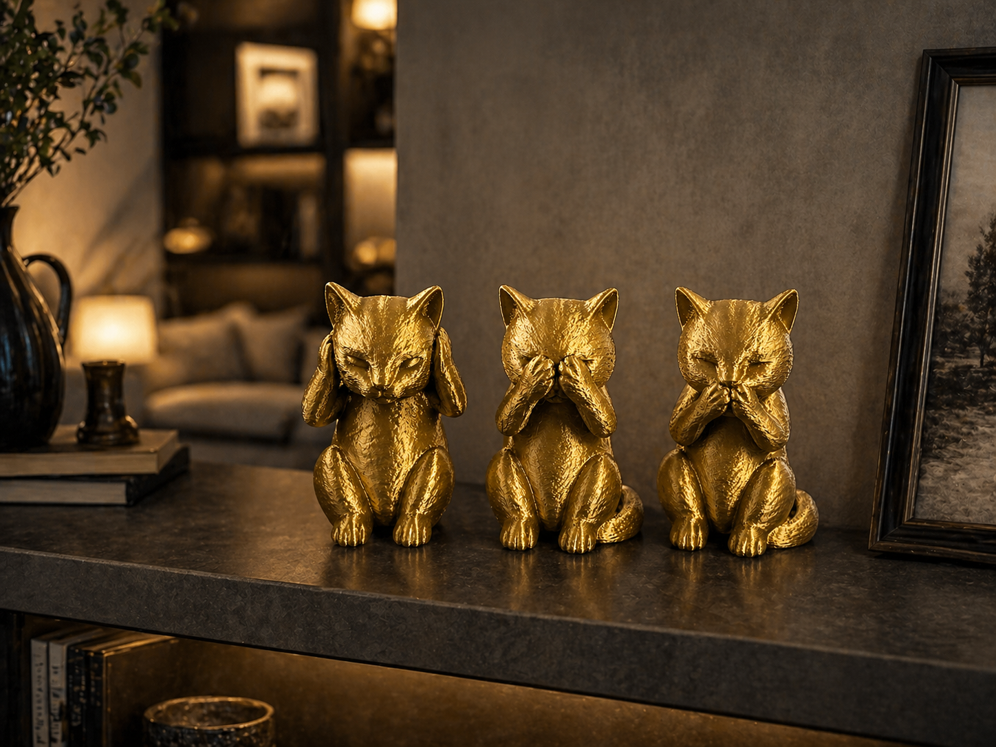 Cat Trio. See No Evil, Hear No Evil, Speak No Evil