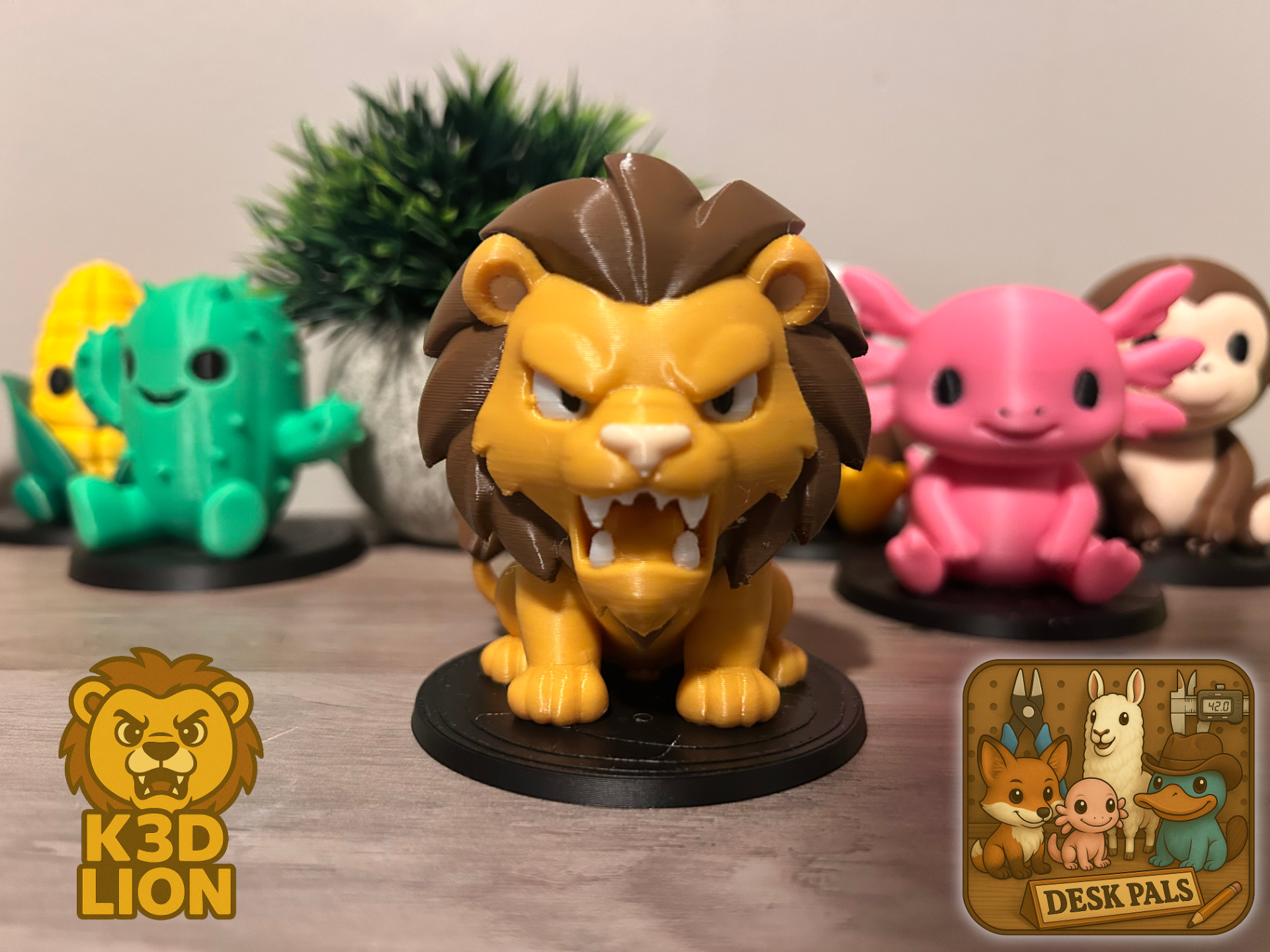 Fierce Lion Desk Pal