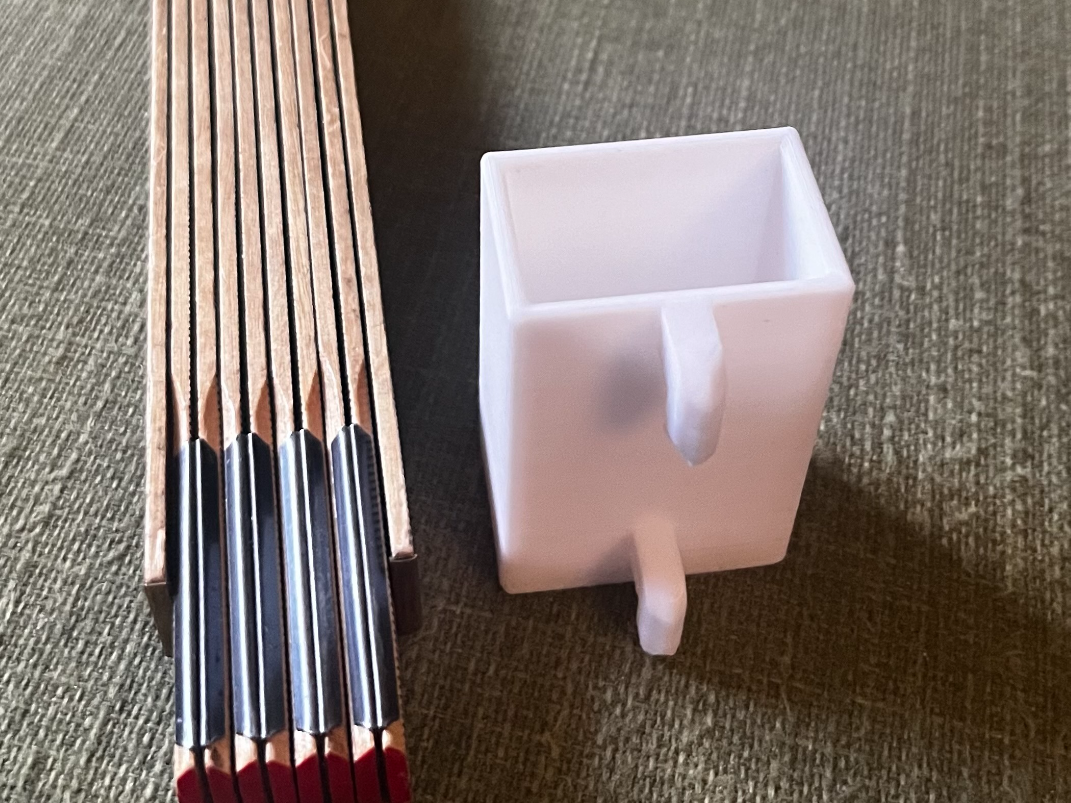 Folding rule holder for IKEA Skadis V2