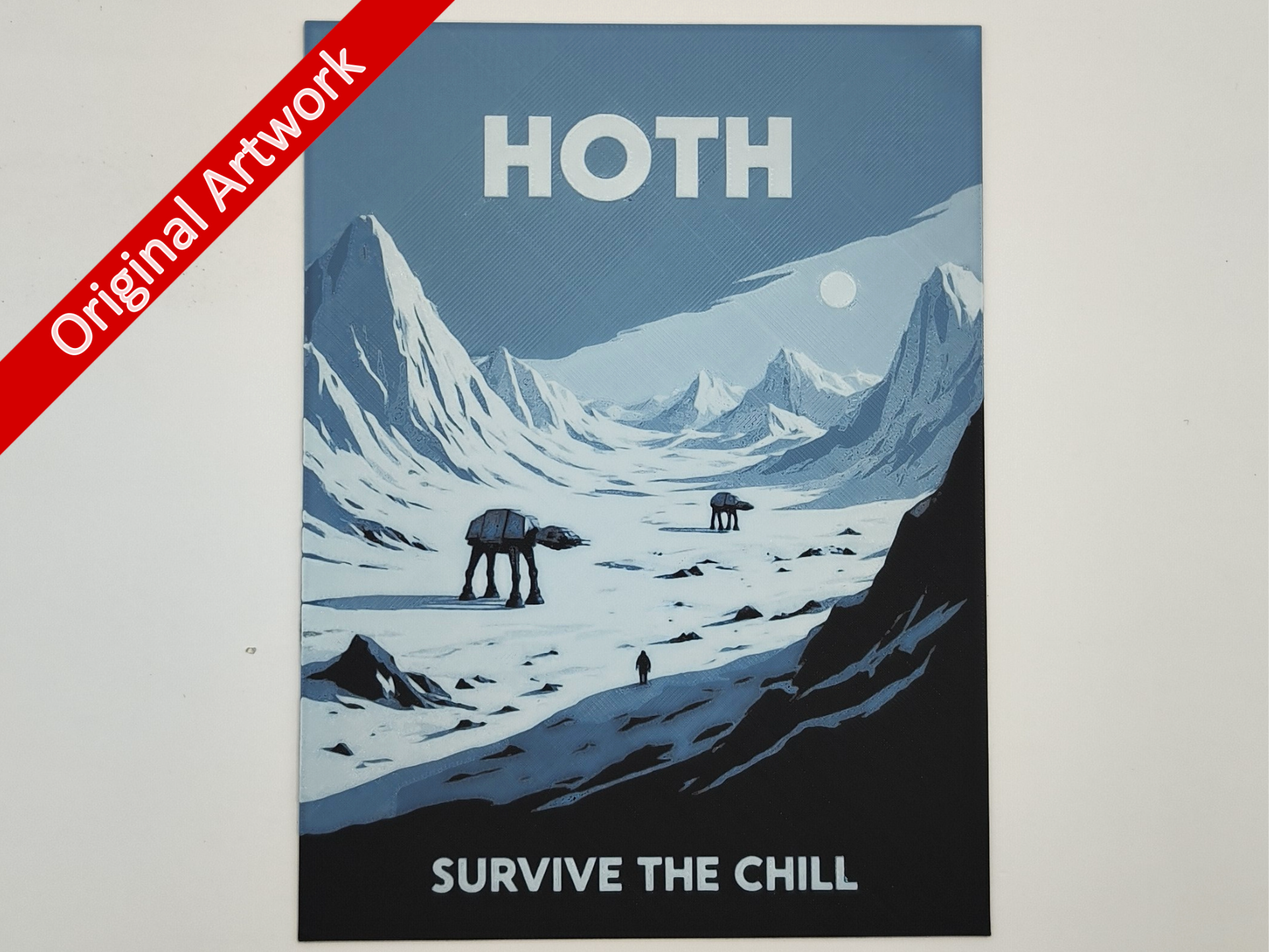 Hoth travel poster - hueforge