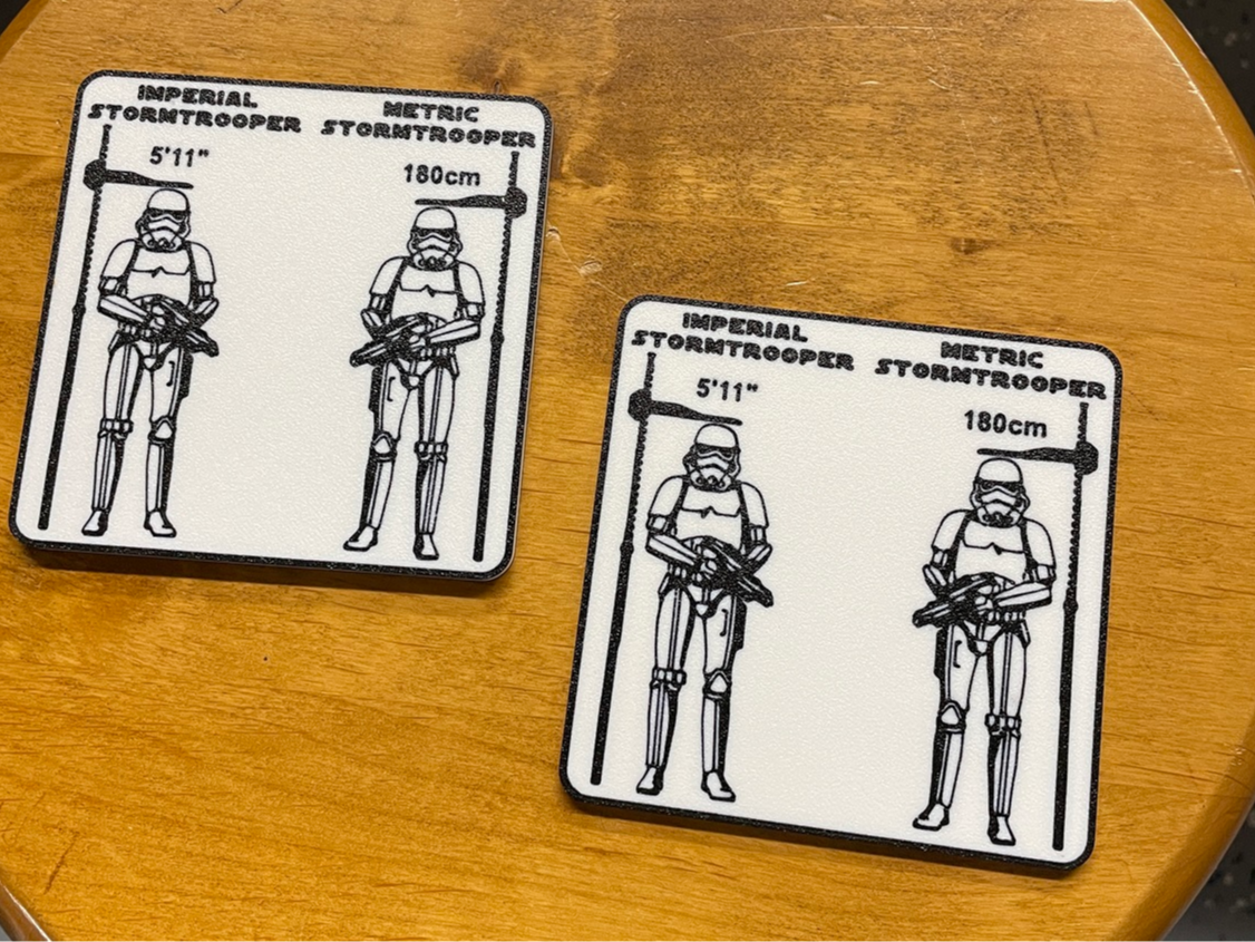 Metric StormTrooper - Coaster / Frig Magnet