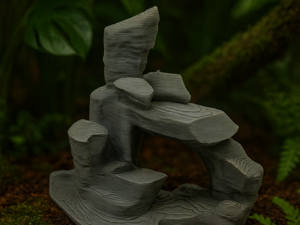 Desert Rock for Hiding & Climbing, Reptile decor