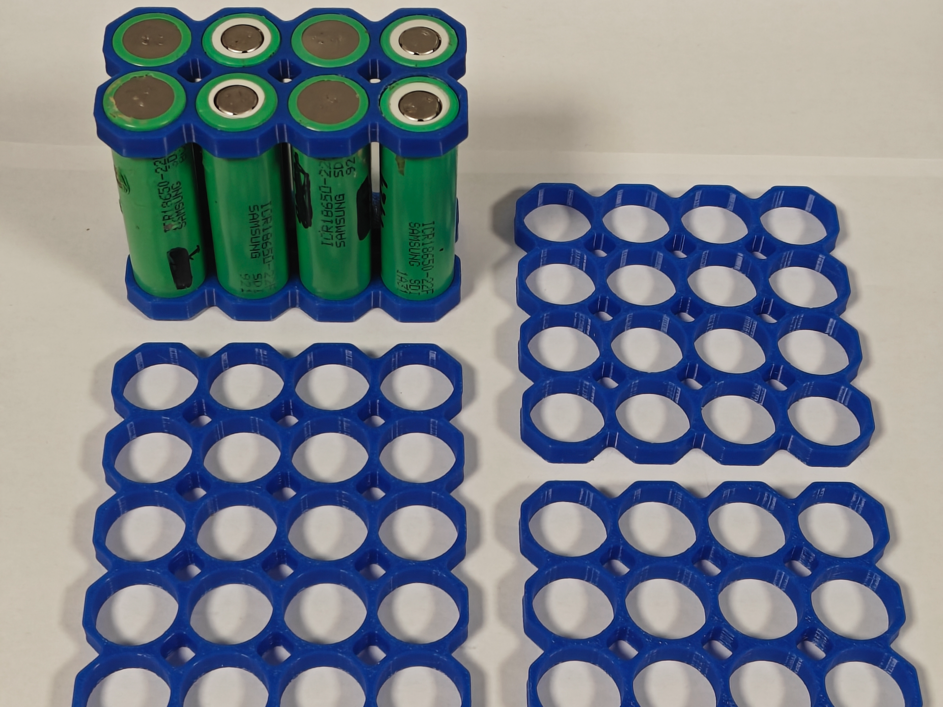 18650 Battery Spacer Grid | Octagonal (8-28 Cells)
