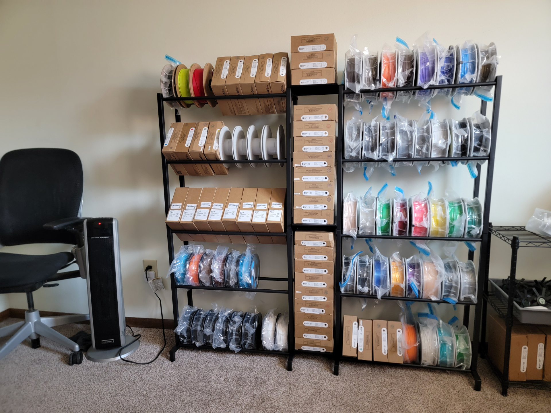 BIQU Spool Storage connectors and Shelves