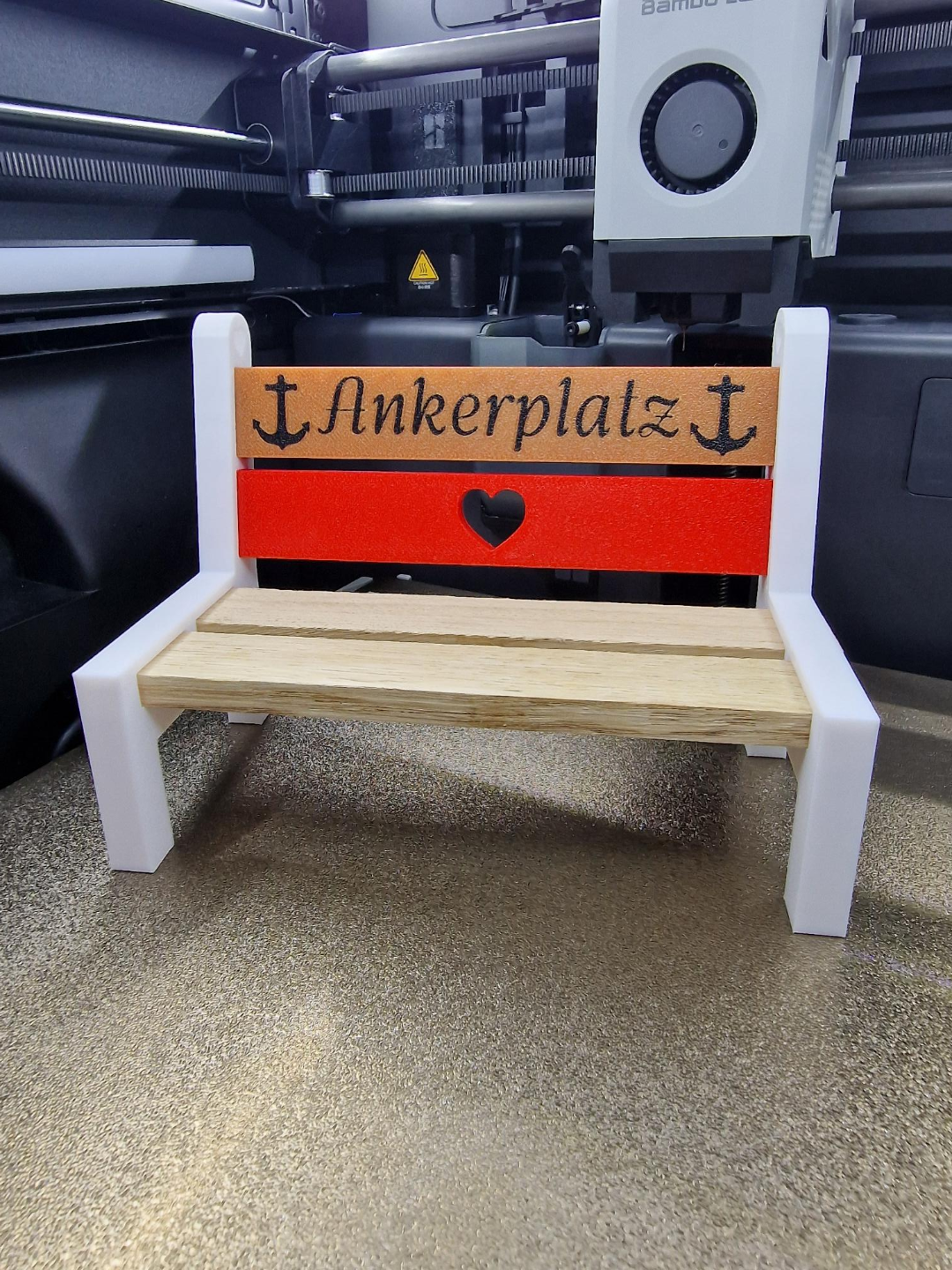 Div. Holzklötze / Normal, Herz, Text editierbar