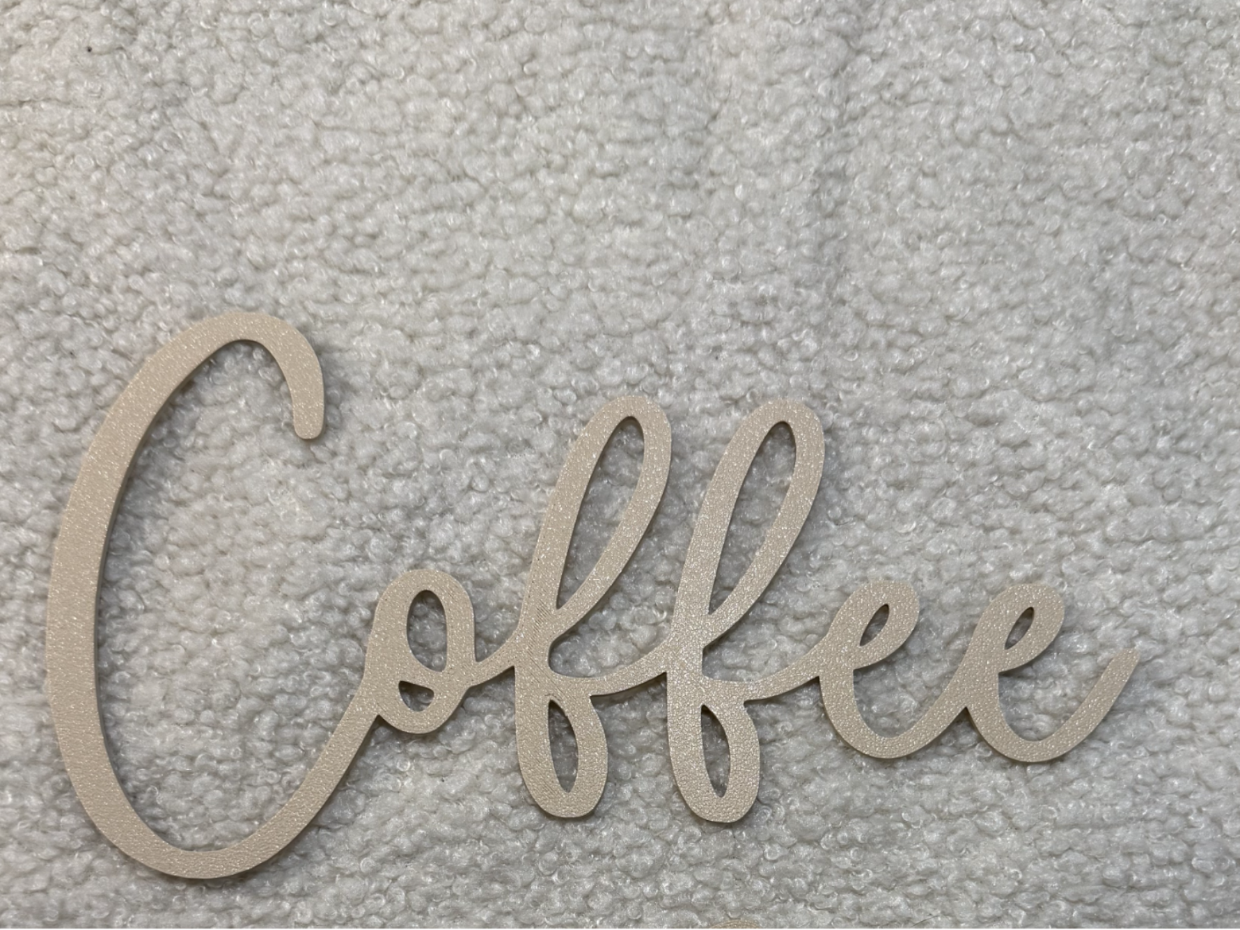 Coffee Schriftzug Deko Wanddeko