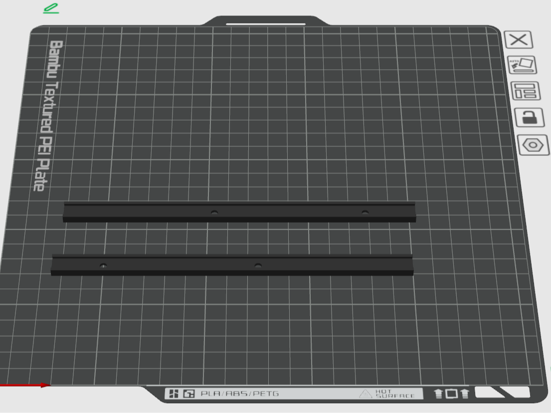 Led strip casing 175mm 2x