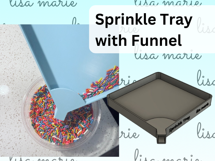 Sprinkle Tray with and without Funnel