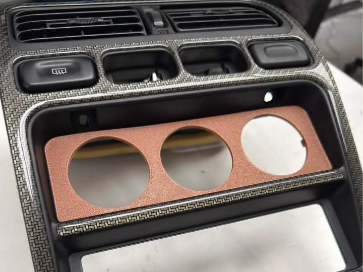 Nissan Primera P10 1 DIN mount for 52mm gauges