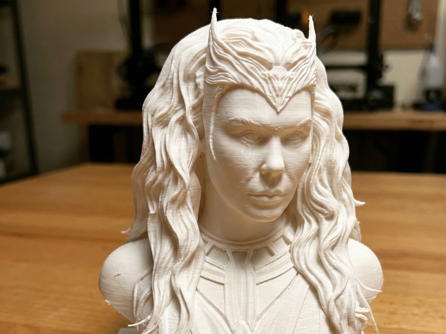 Wanda Elizabeth Olsen Marvel Bust3DPrint Model 222