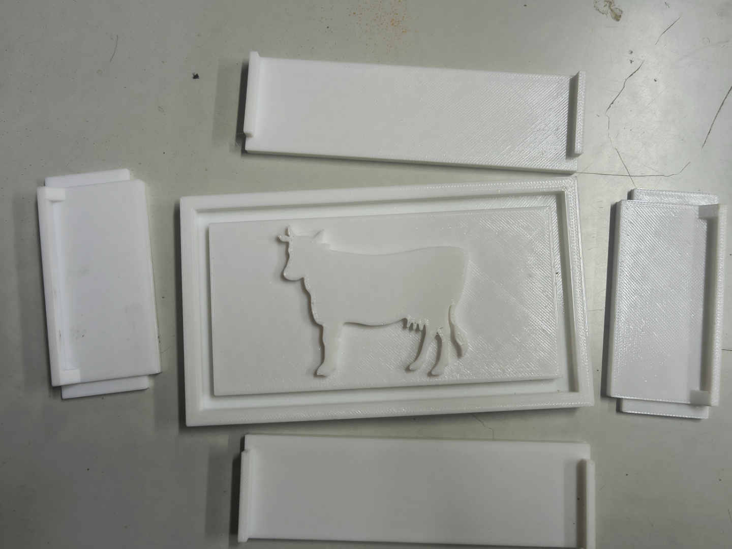butter mold with dimensions 120x60x30 mm