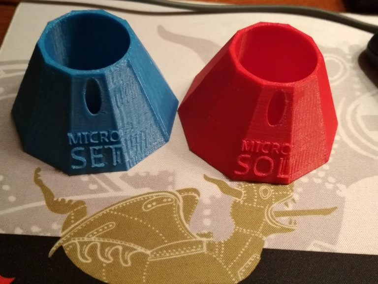 Micro Scale bottle holder with slot for brush