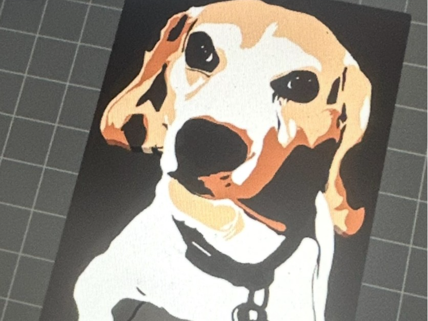 Sapphire (Beagle) Begging Keychain Charm