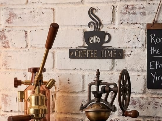 COFFEE TIME – Wall Sign / Kaffeeecke Wandschild