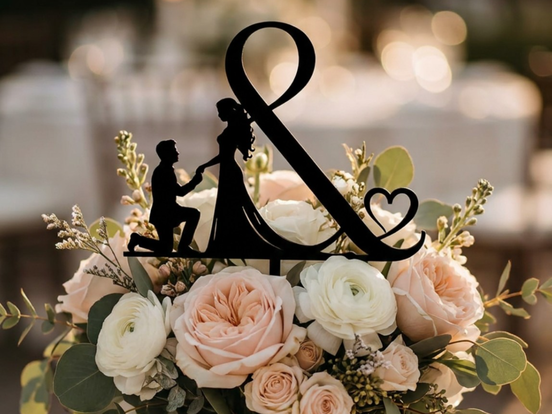 Infinity Proposal Bouquet Topper