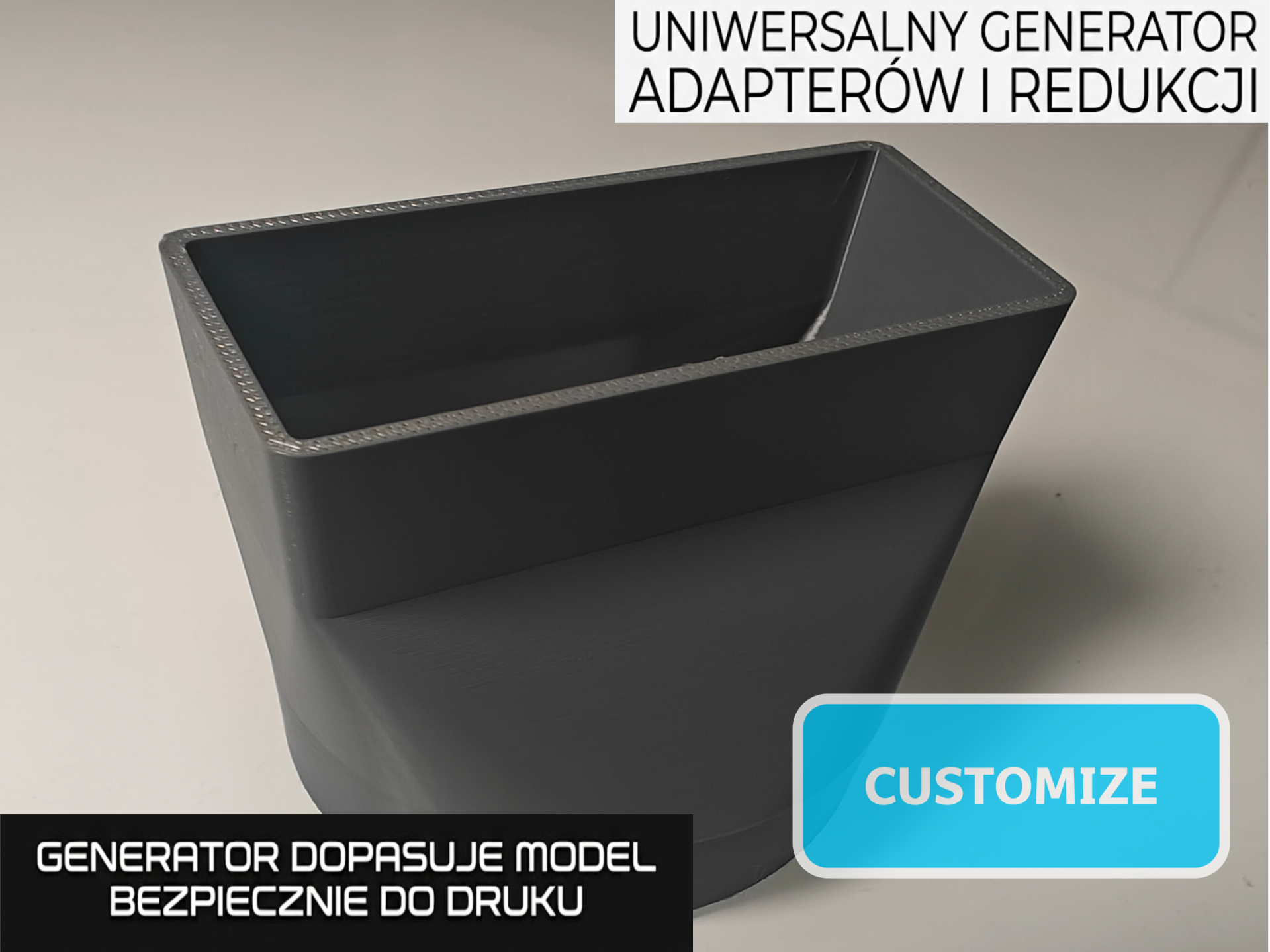 Universal Pipe Adapter & Reducer Customizer