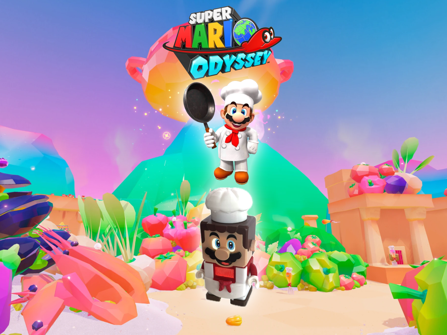 Mario Koch Kostüm für Digitale Super Mario Figur