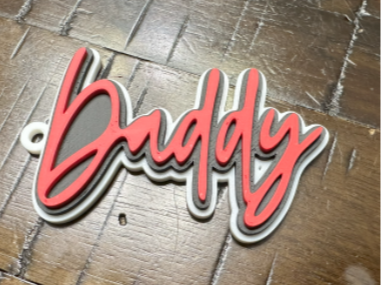 "Daddy" personalized keychain or nametag