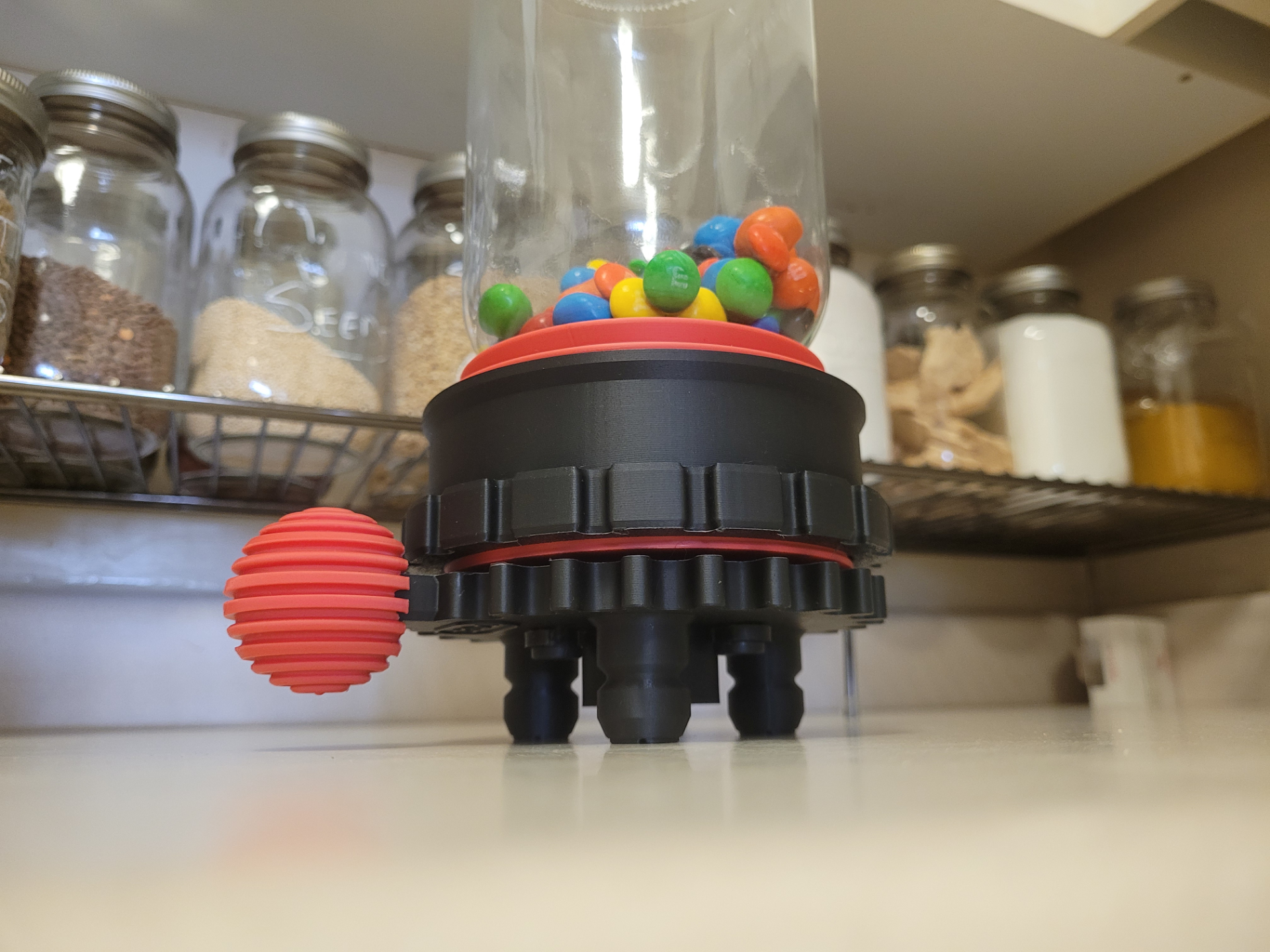 Mason Jar Candy Dispenser