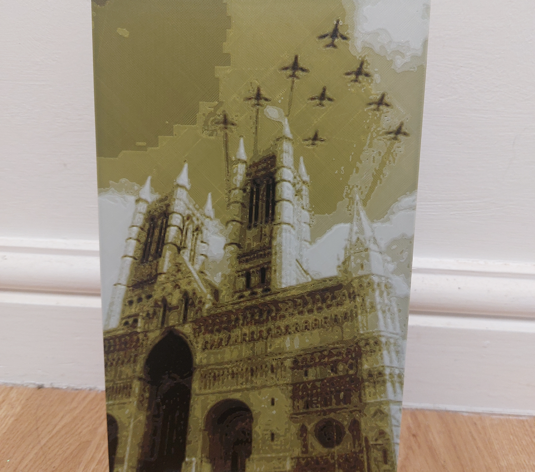 Red Arrows over Lincoln Cathedral