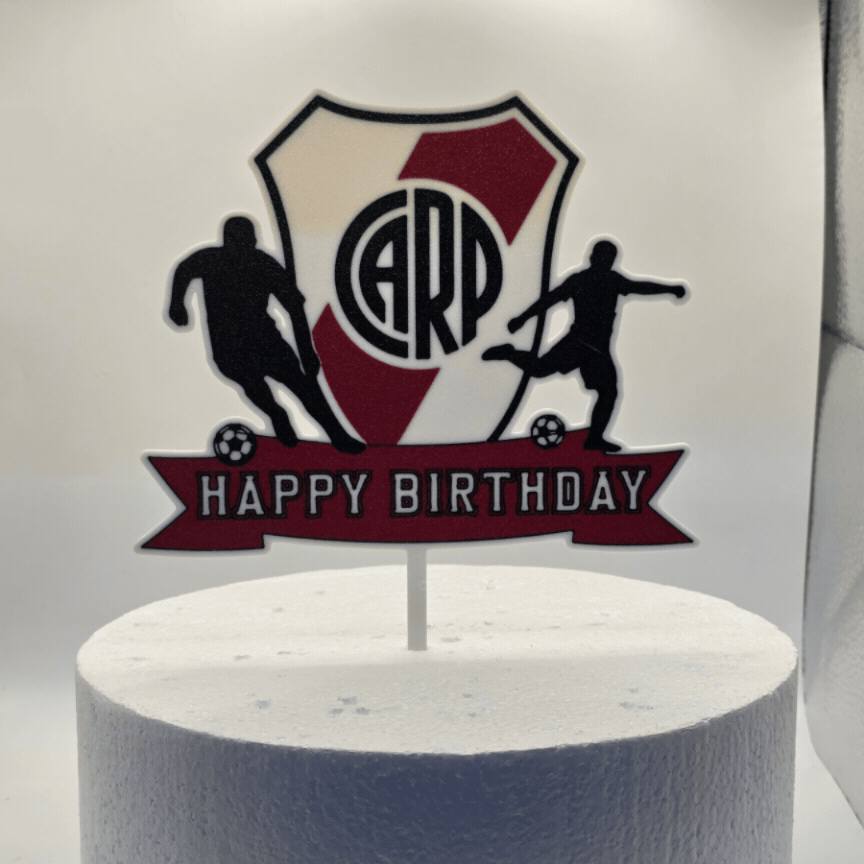 River plate Cake topper english version