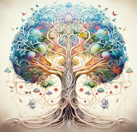 Arbre de vie lithophane