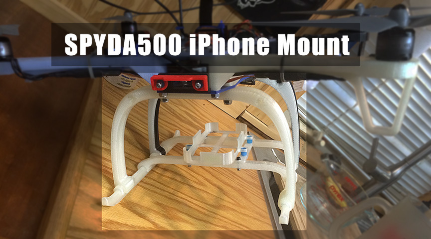 Spyda500 quadcopter iPhone mount for 5S