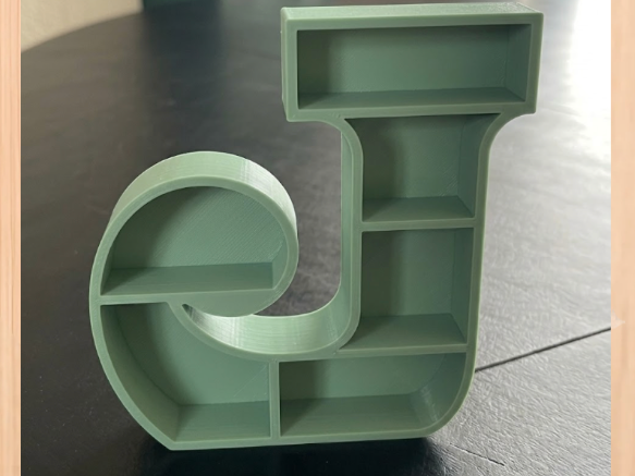 Bookshelfletter J