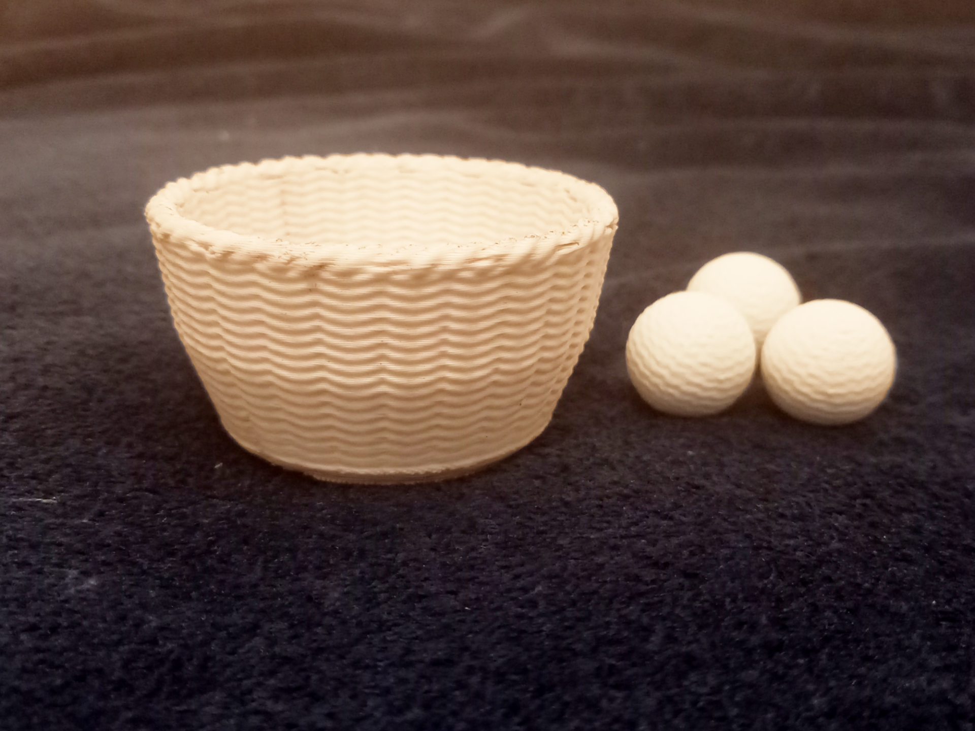 Mini knitted (woven) basket
