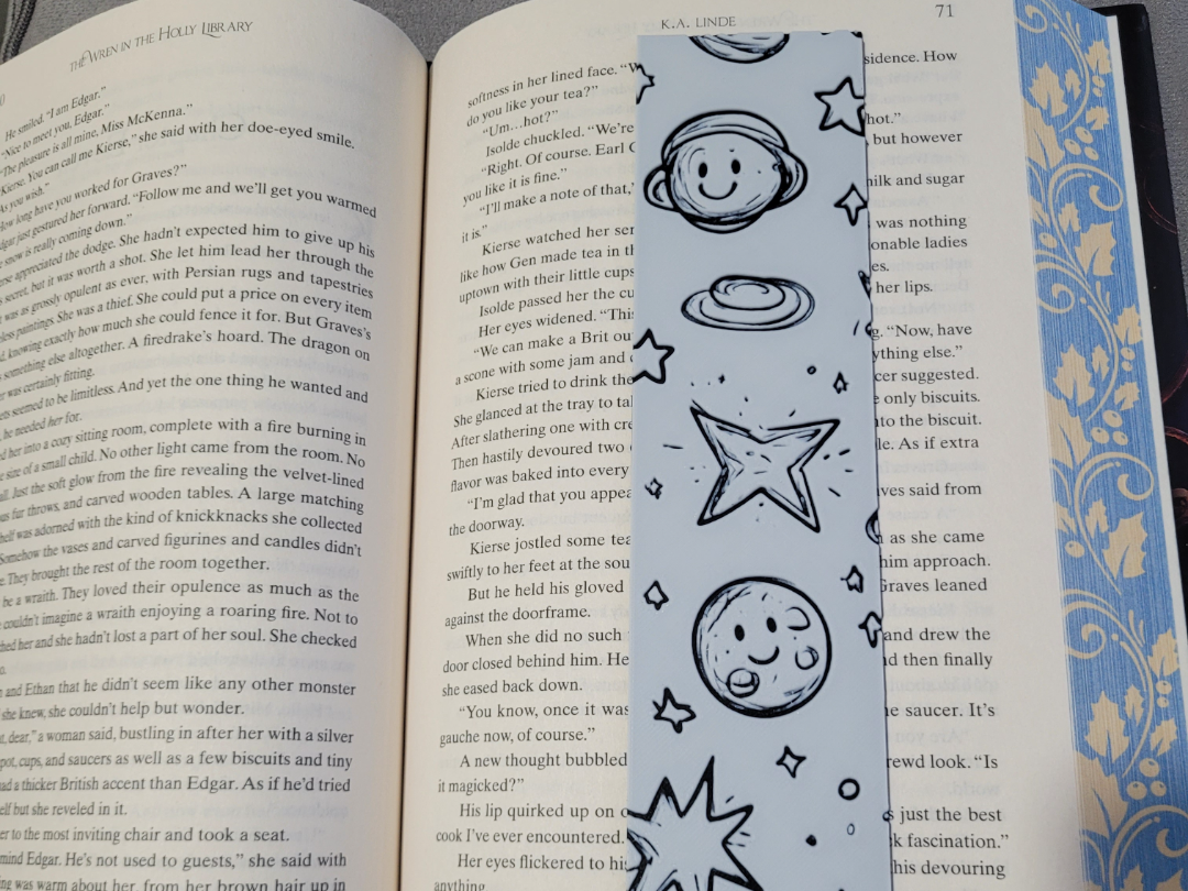 Cute Space Bookmark