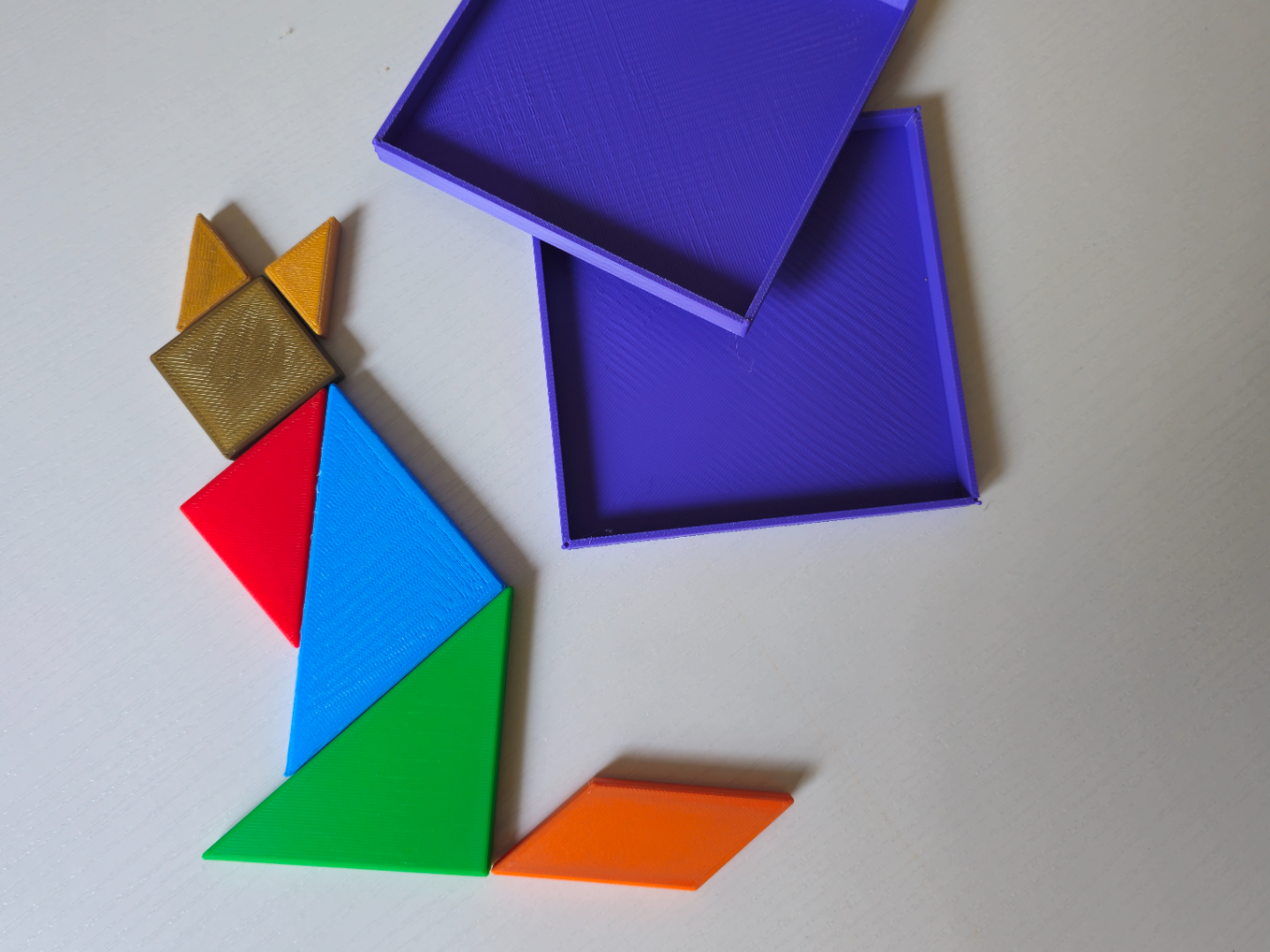 Tangram Blocks with Storage Box