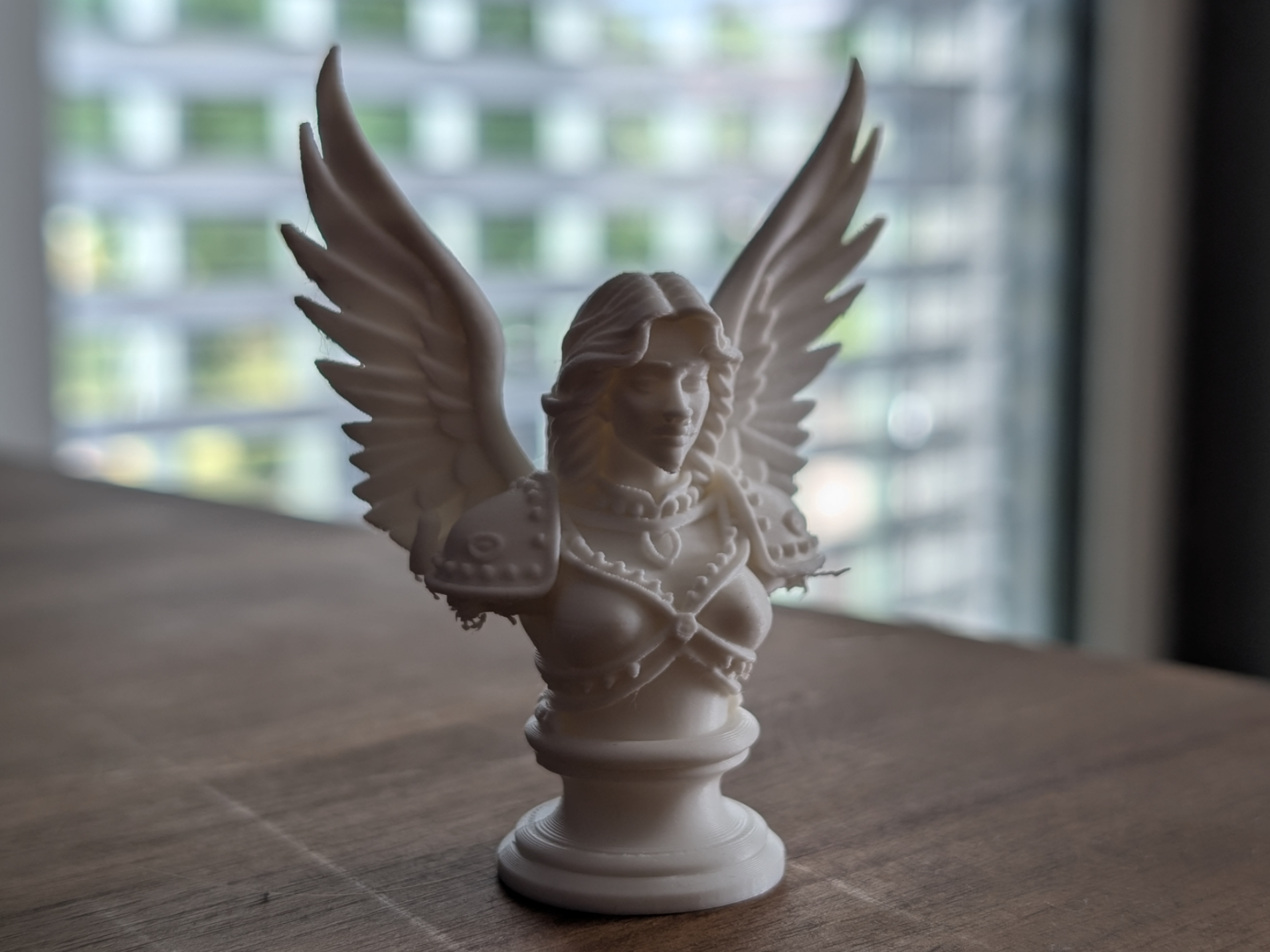 Winged Angel Bust – Fantasy Guardian Sculpture