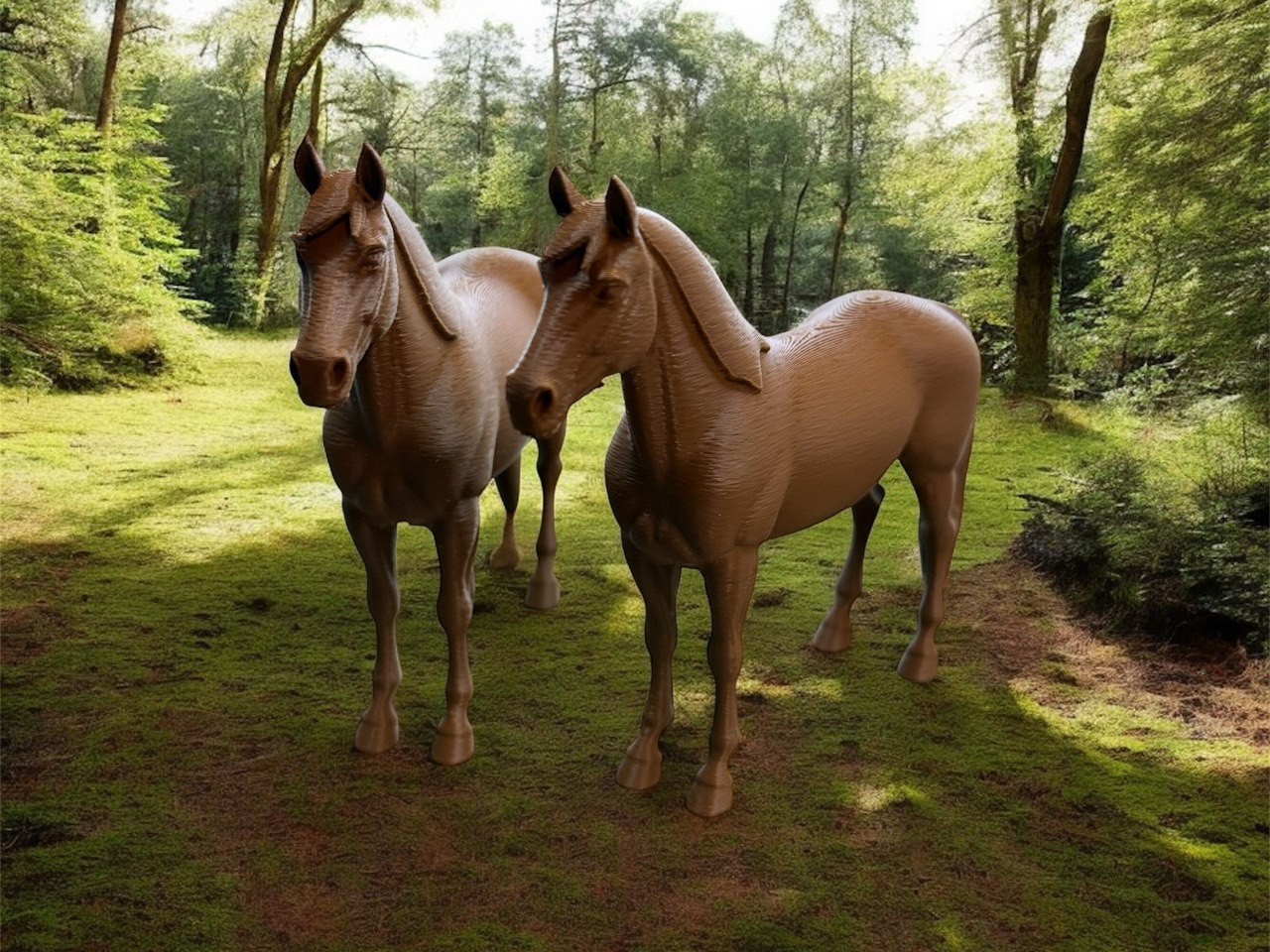 Elegantes Pferde-Duo