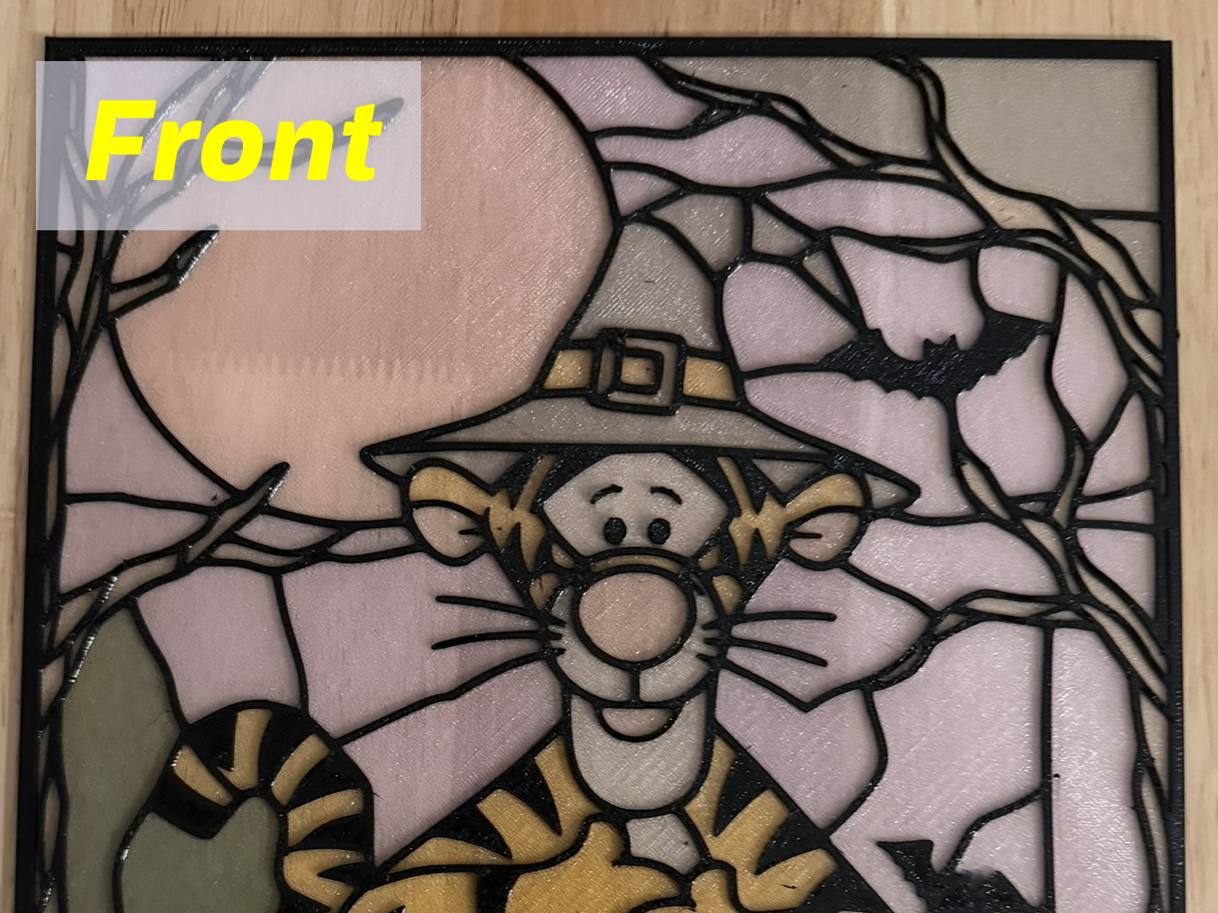 Tigger Stained Glass ~ Fan Art