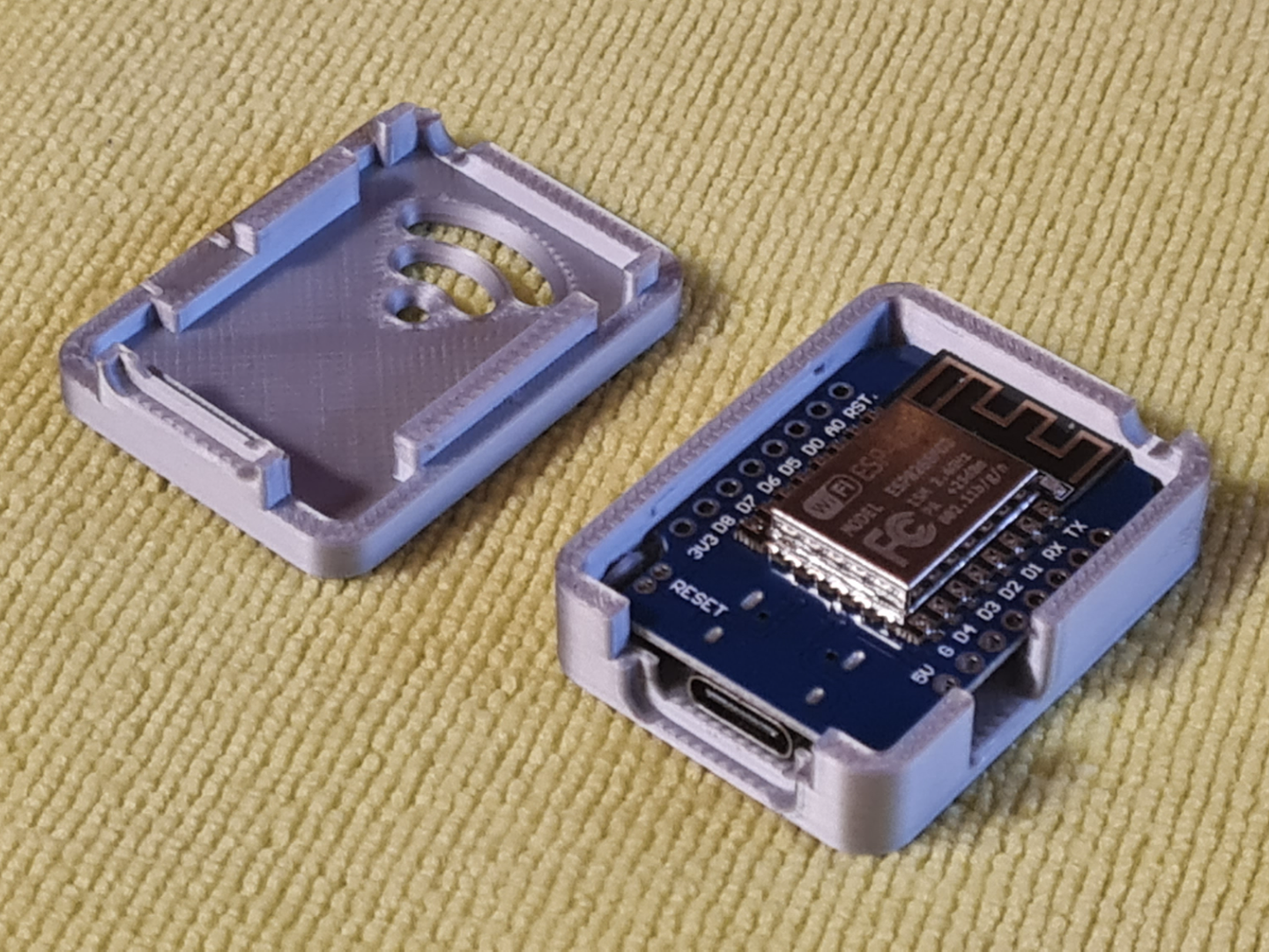 Gehäuse für WeMos D1 mini Micro-USB und USB-C