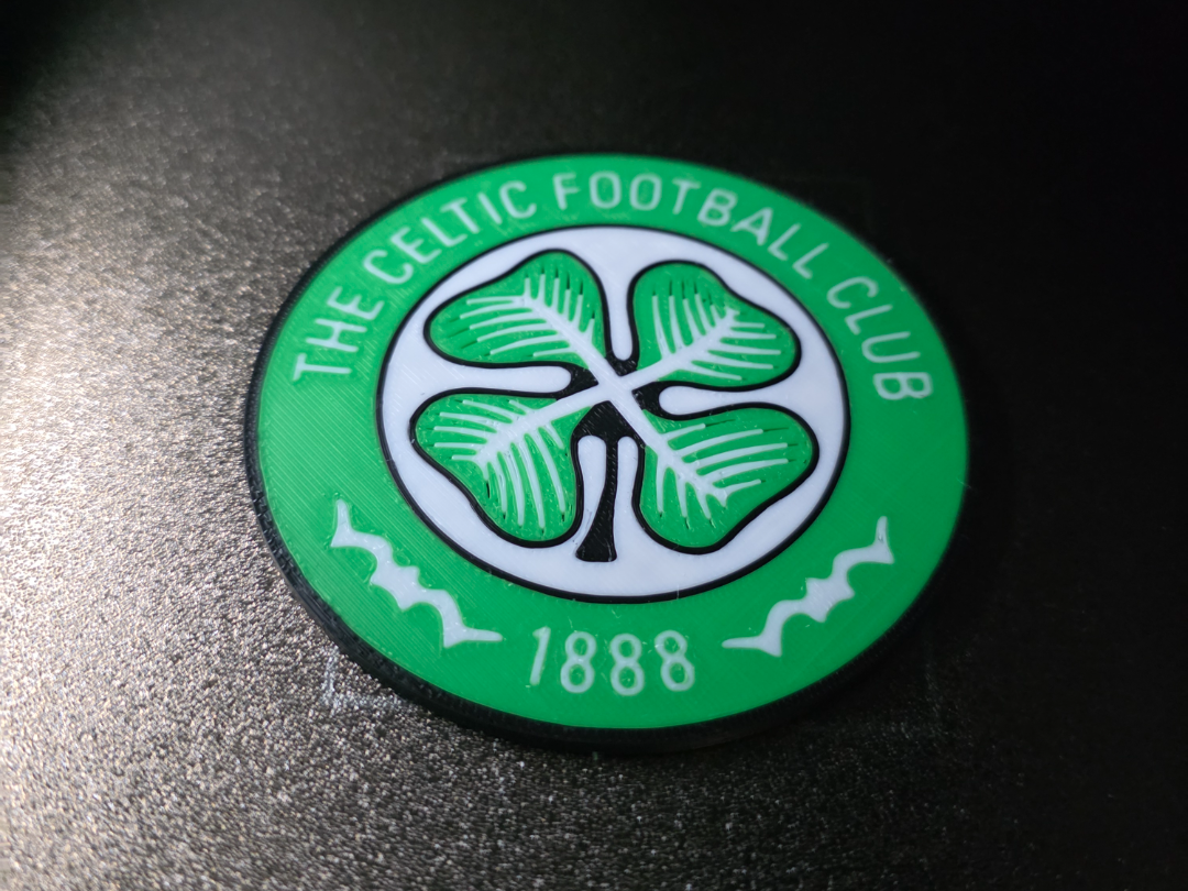 Celtic FC Green and White Coaster