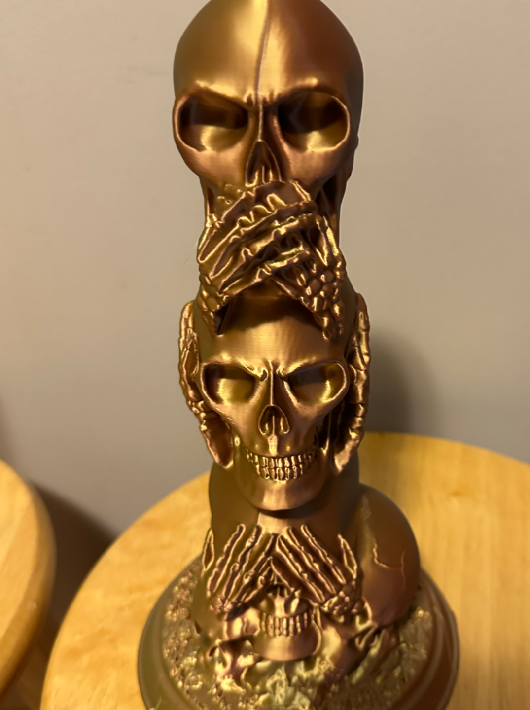 Three wise skulls - hear, say , see no evil