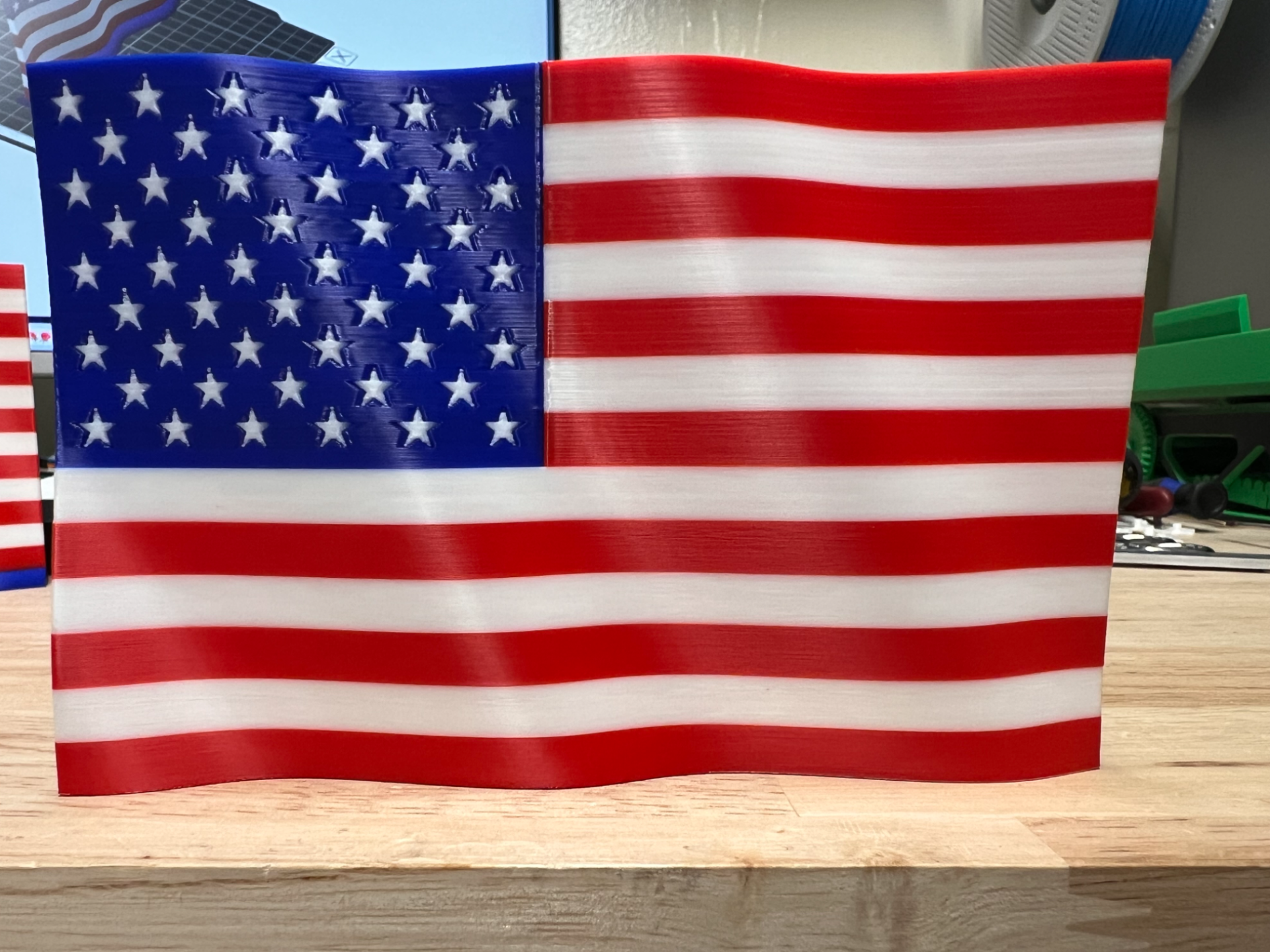 Wavy American Flag