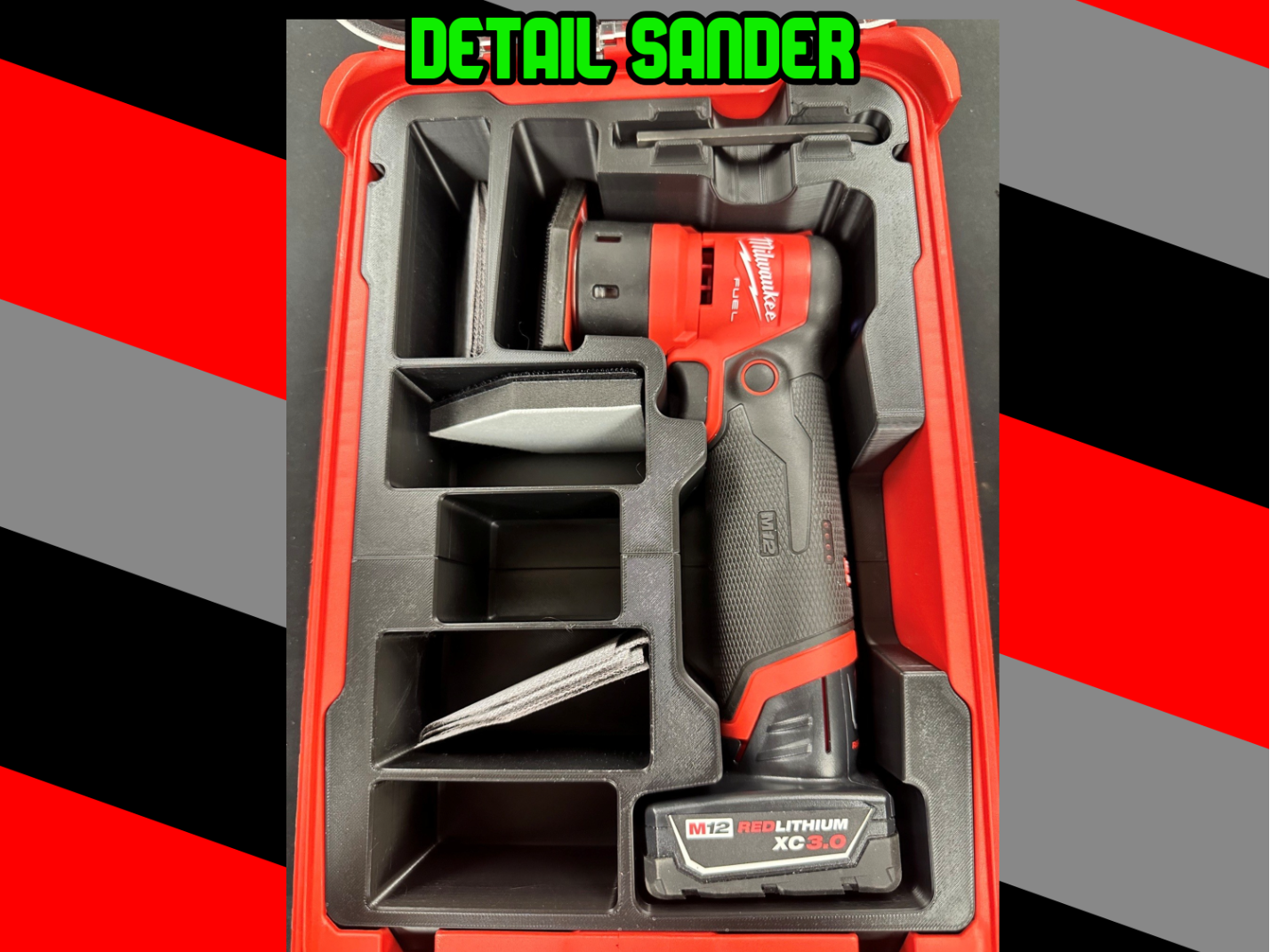Milwaukee Packout Insert - Detail Sander