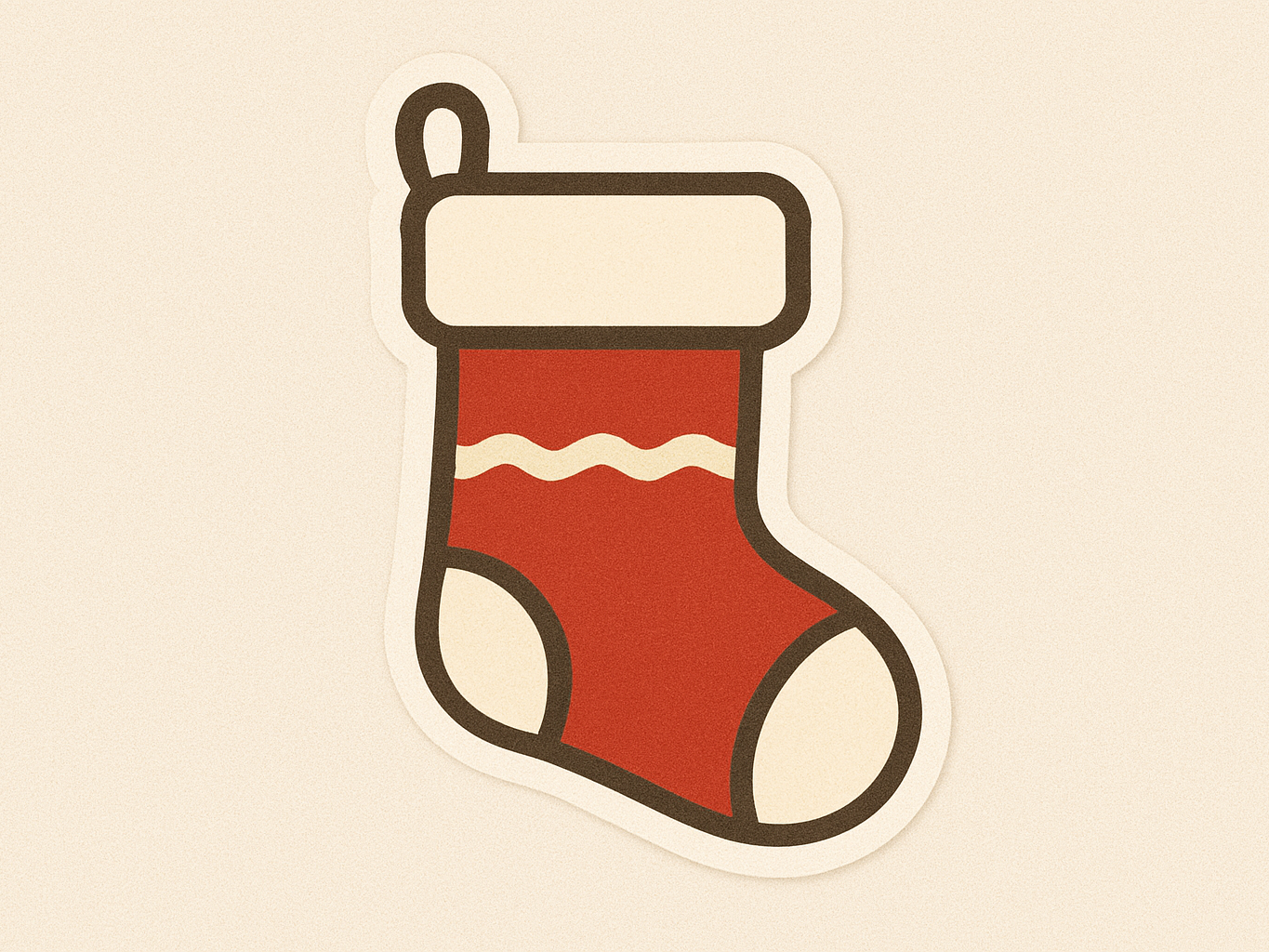 Christmas pendant in the shape of a sock
