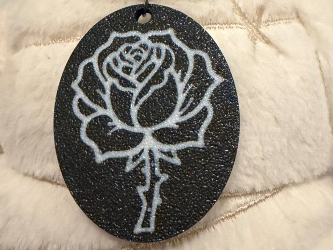 Valentines Rose Pendant Necklace,Witchy,Jewellery