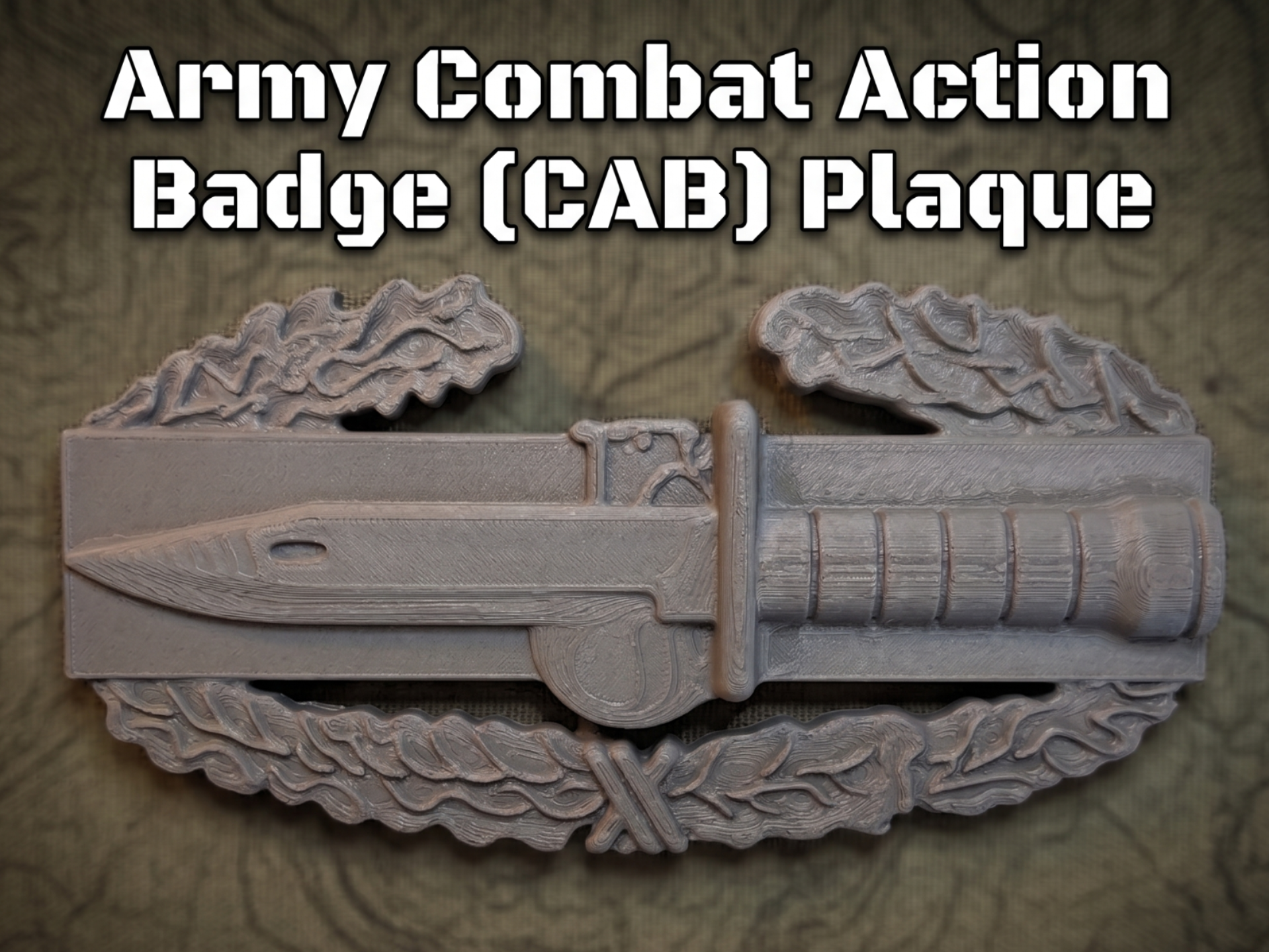 Army Combat Action Badge (CAB) Plaque