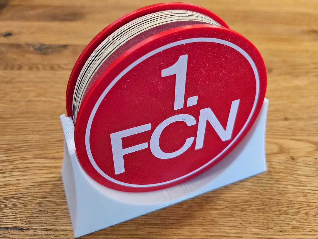 1 FCN Bierdeckelständer