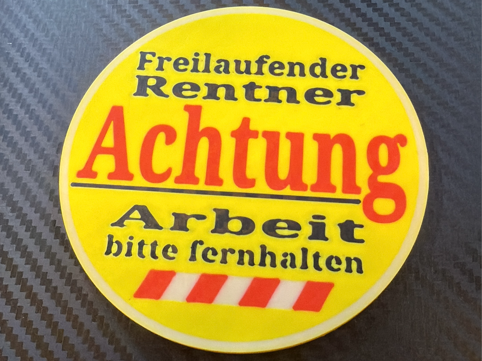 Untersetzer für angehende Rentner - 90x4mm