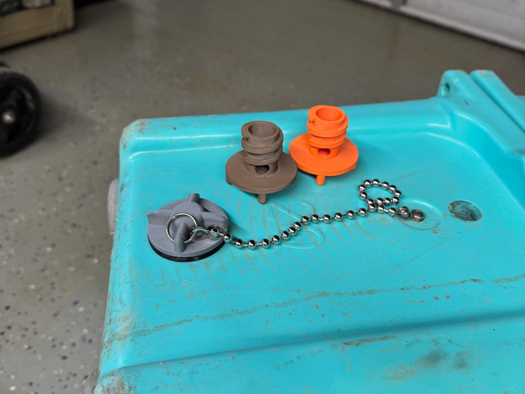 Cooler plug and gasket