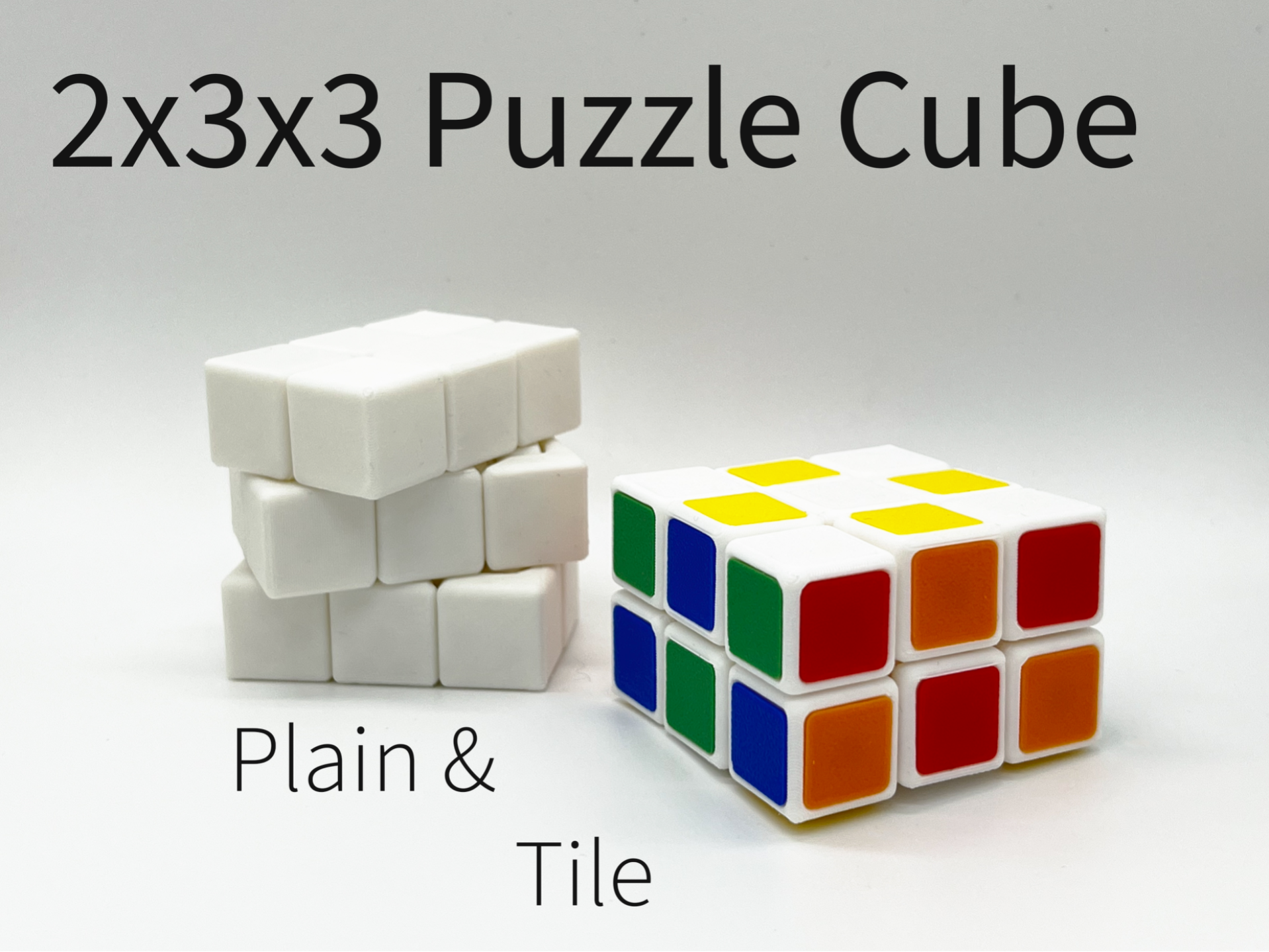 2x3x3 Rubik Cube Style Puzzle, Domino Cube
