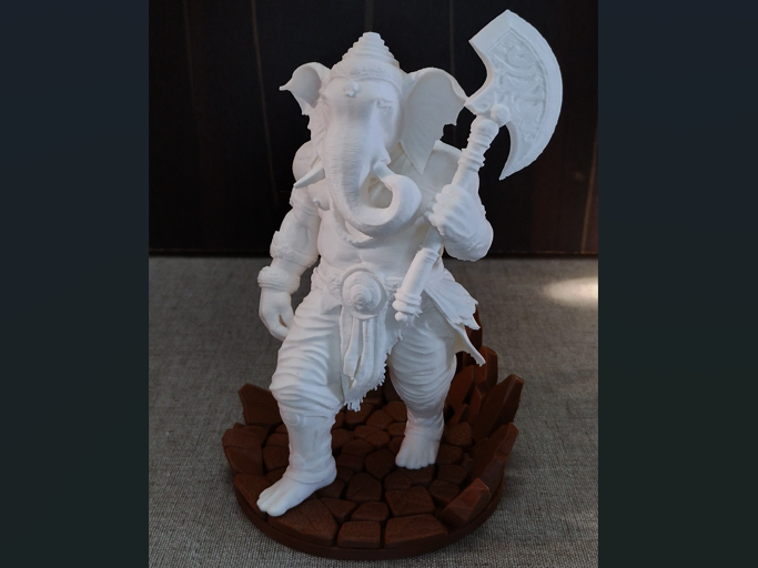 Lord Ganesha Warrior Figure