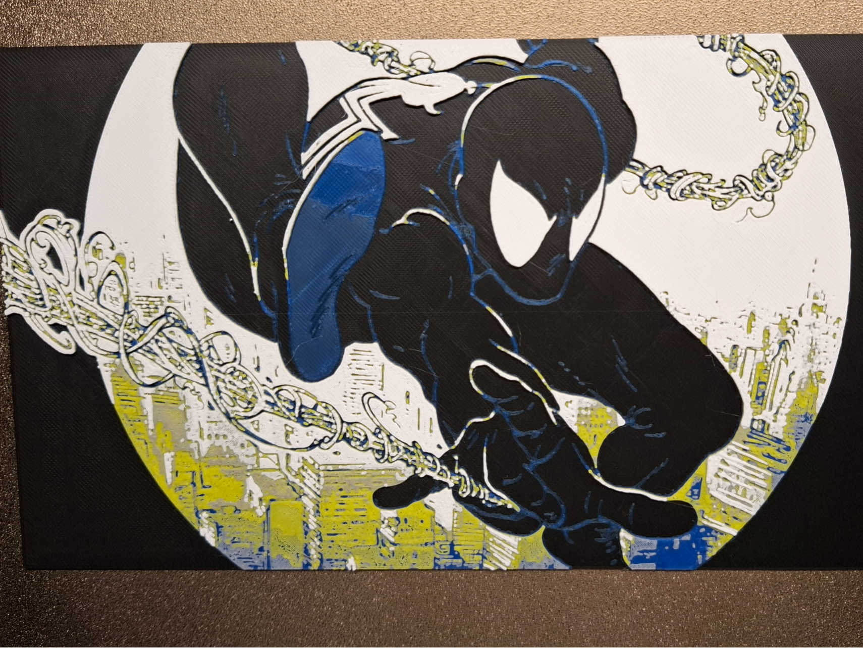 HueForge Spiderman Black Mcfarlane