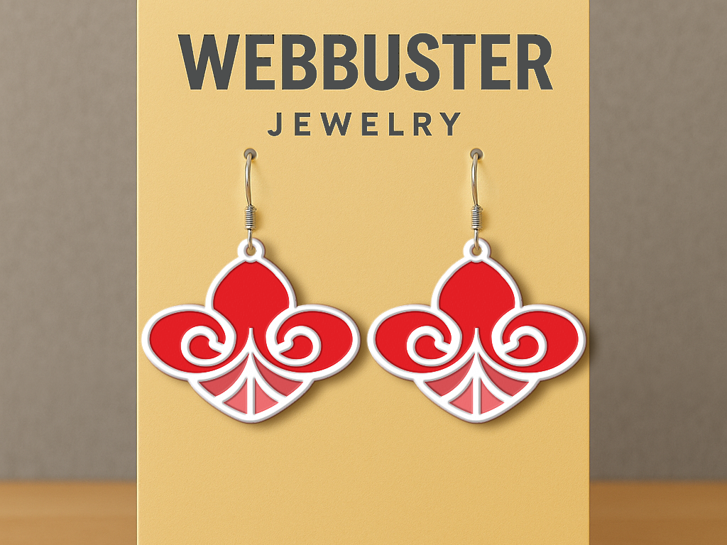 Fleur de Lys Charm Earrings