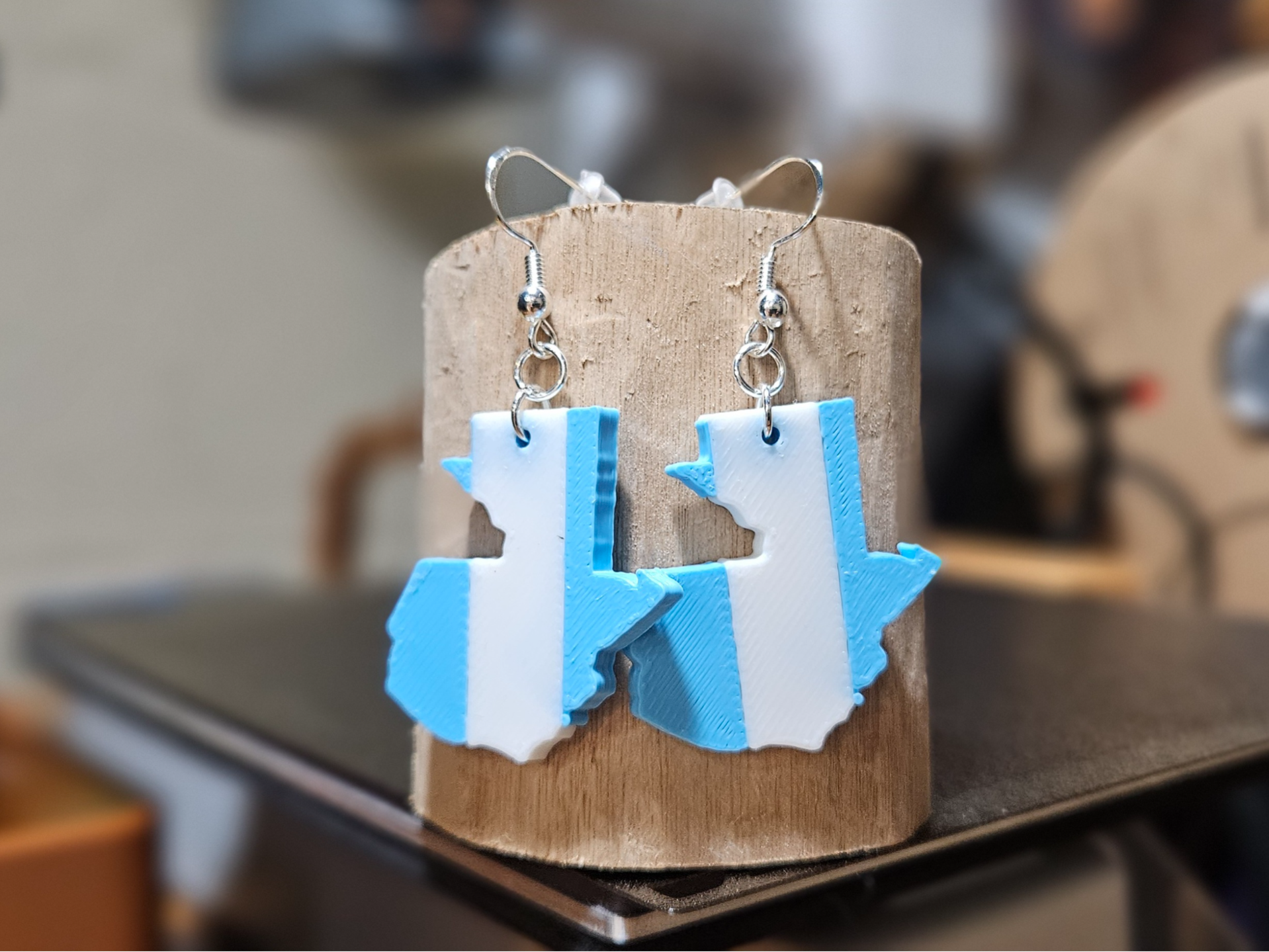 Guatemalan Flag Earrings